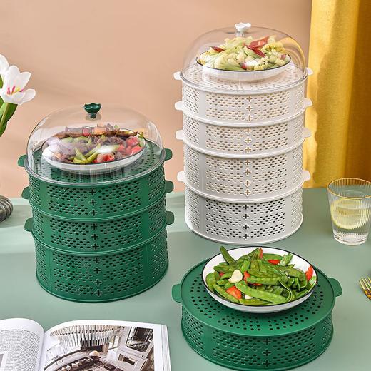 【防蝇神器❗️独立放置】防苍蝇盖菜罩镂空神器剩饭剩菜家用食物餐桌罩多层收纳架子饭菜罩。jd 商品图1