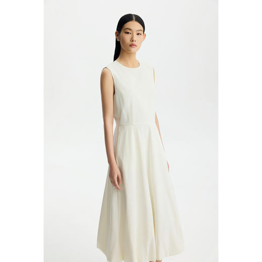 商场同款PURE TOUCH女26春夏新款无袖连衣裙收腰A字摆伞裙中长裙 商品图2