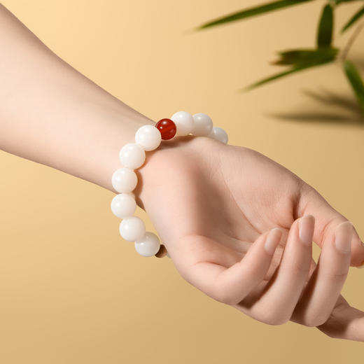 【故宫饰品】鸿运当头菩提手串白玉菩提红玛瑙手链文创生日礼物女生 商品图5