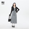 P&X设计师女装2026春季吊带裙优雅风套装长裙 826114113 黑/灰 商品缩略图0