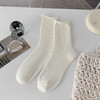 基础-简约纯色卷边女中筒女袜-纪念日百货门店同款170093254 商品缩略图3