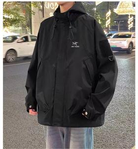 F020534男女款春秋款防风专业级户外连帽夹克外套