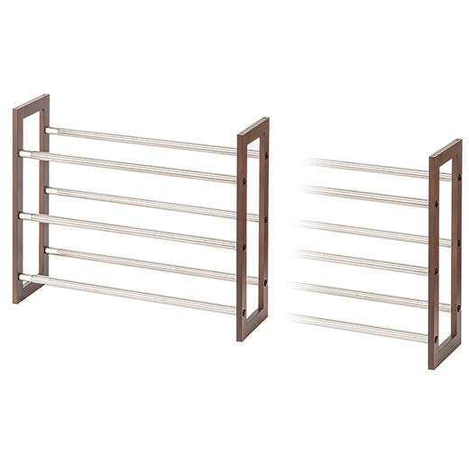  学生宿舍门口鞋子多层室内简易放置架 伸缩鞋架 商品图9