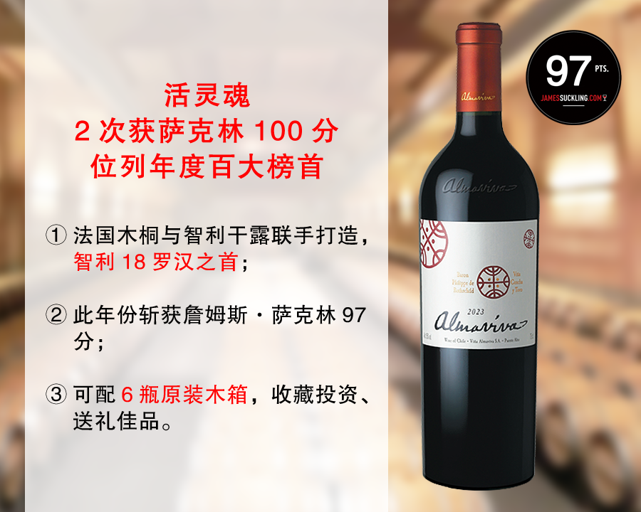 【现货特促，正品行货】【JS97分】智利18罗汉：活灵魂酒庄正牌干红（2023年）