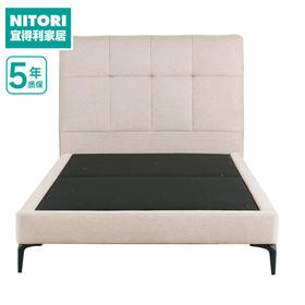 【家具】卧室简约软包布艺床 伊娜2