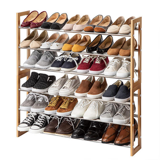  学生宿舍门口鞋子多层室内简易放置架 伸缩鞋架 商品图2