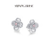 lucky·永恒之环系列 ShiningHouse[培育] 18k金钻石耳饰 粉钻 圆钻形人工真钻人造钻石K金耳饰时尚钻石耳饰悦己送礼臻选【此商品不支持7天无理由退货退款】预计3日发货 商品缩略图1