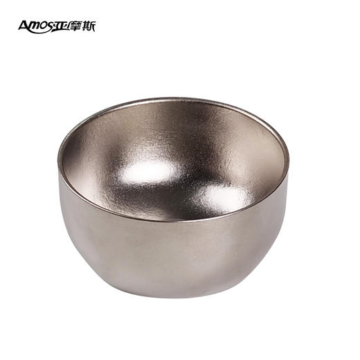 【双层中空防烫】亚摩斯 纯钛碗AS-CJW09(Ti) 1个 纯钛双层碗 商品图0
