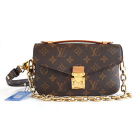 【95新】LV路易威登Pochette metis east west手袋M46279老花小邮差包单肩斜挎包女士030226AK06