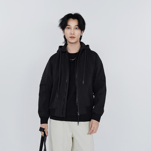 【新品上新】HX 春季带帽茄克衫宽松S105611068101 商品图2