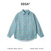 SDSA男装2026新款高贵轻奢韩版休闲撞色格纹格子长袖衬衫百搭休闲 商品缩略图1