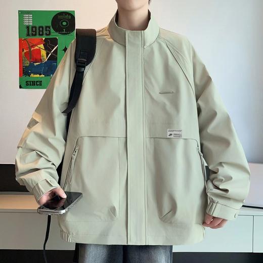 F020532中性宽松百搭防风连帽设计夹克外套 商品图3