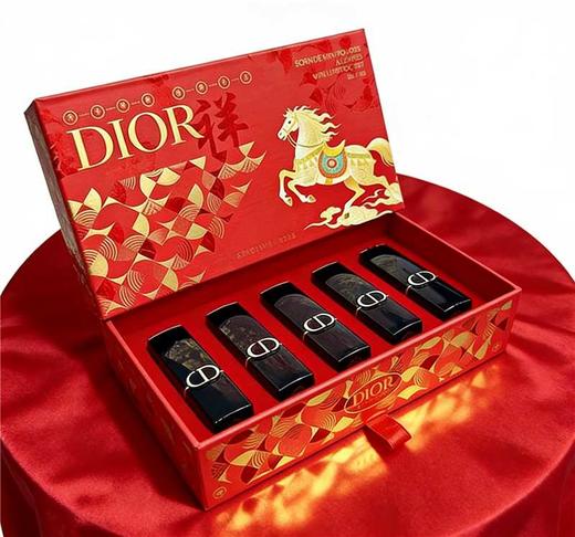 【美丽全开】DIOR/迪奥 2026马年限定丝绒口红礼盒1.5g*5 （#999丝绒#720丝绒#188丝绒#228丝绒#888丝绒）两款礼盒随机发 商品图12