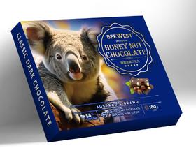 BEEWEST澳洲黑巧克力纯可可脂无添加蔗糖健身办公休闲零食