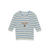 谜底套头针织衫短袖2026春季新品学院风条纹短款上衣女265MZ5029 商品缩略图4