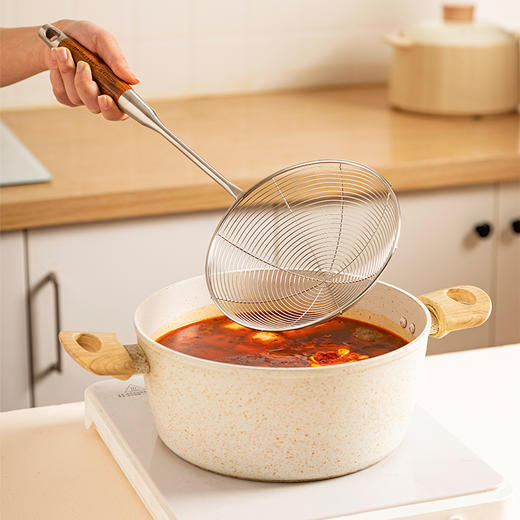 摩登主妇火锅专用漏勺316L不锈钢线漏网笊篱厨房家用油炸过滤网筛 商品图3