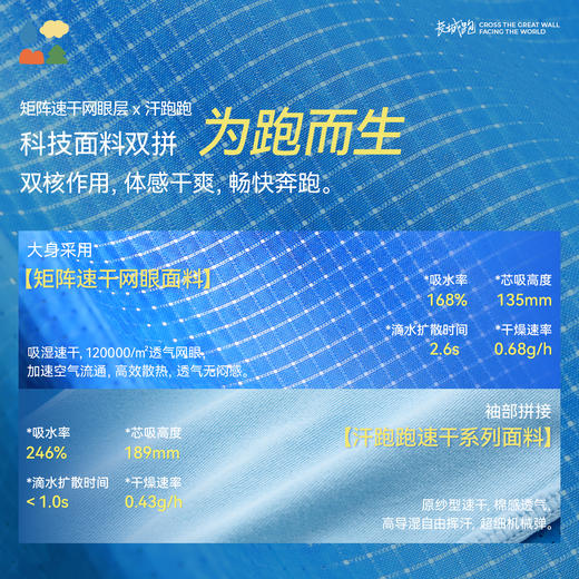 【棉感速干假两件T恤】森林棠26春汗跑跑儿童棉柔网眼速干印花运动T恤20261087【HZ】 商品图3