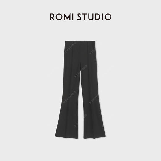 ROMI STUDIO“超模裤”简约休闲高弹喇叭裤长裤子 RWCSX42081（现货） 商品图0