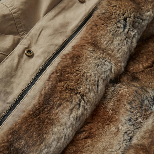 ROMI STUDIO“暖奢顶配”兔毛皮狼毛帽檐皮草白鹅绒外套RWCWWG6395 商品图4