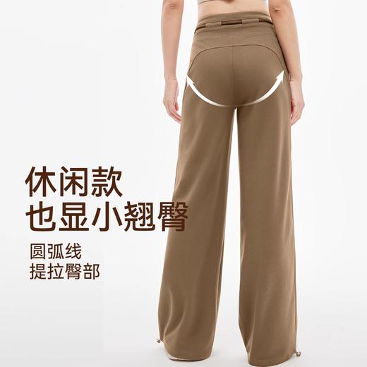 【Neverme】高腰提臀拼接线阔腿裤SK9834 商品图3