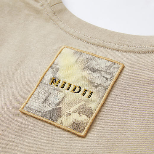 谜底蜡染T恤短袖2026年春季新品蕾丝小熊柔软贴身百搭女261MT0022 商品图3