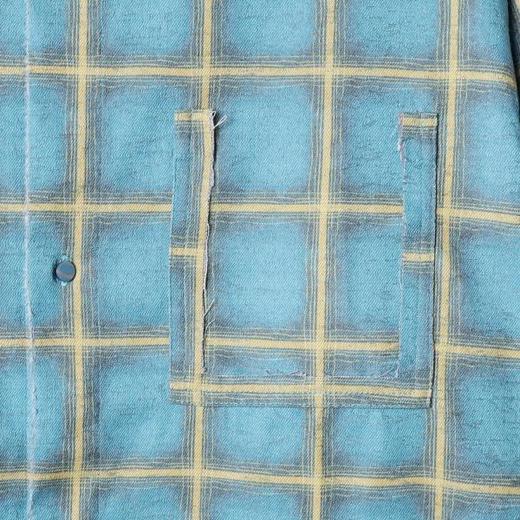 SDSA男装2026新款高贵轻奢韩版休闲撞色格纹格子长袖衬衫百搭休闲 商品图2