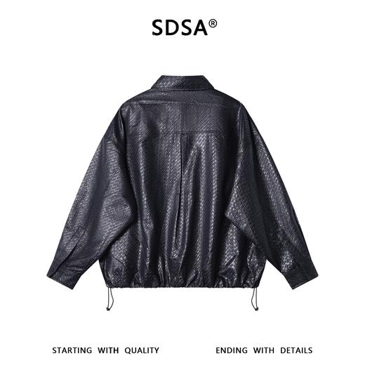 5019SDSA男装2026新款高贵轻奢韩版简约下摆松紧翻领夹克外套百搭上衣 商品图5