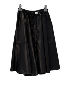 女款腰带尼龙伞裙he020