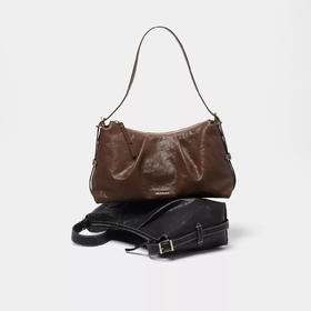 Mescolato hobo懒懒包手工植鞣皮大容量通勤单肩腋下包