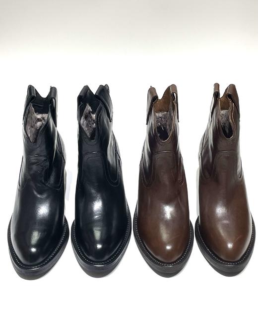 芮凯诗【进口水洗马皮】7266西部复古女靴 商品图0