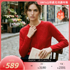 【咕咕同款】KINGDEER/KD秋冬新款女式长袖羊绒衫L805650经典基本款/气质款鹿王 红色 商品缩略图1