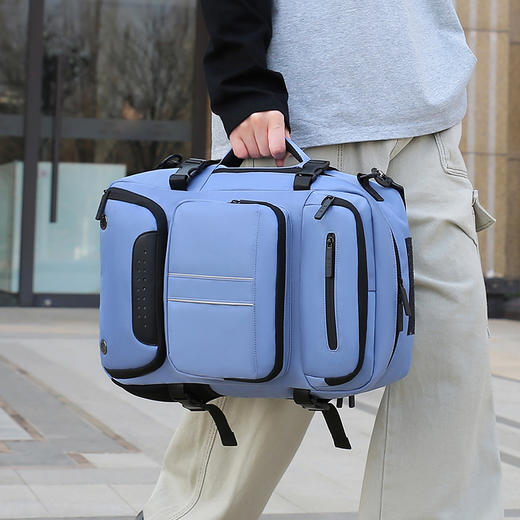 户外牛津布商务双肩包新款手提扩容独立背包书包鞋仓时尚轻便 商品图1