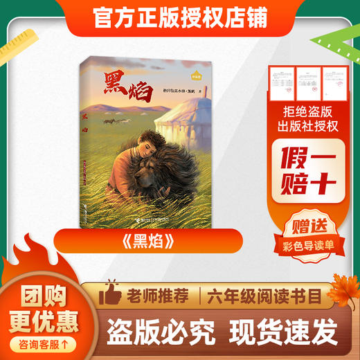 班班26春六年级 《黑焰》 赠导读单 商品图0