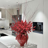 《喜气洋洋》飘花石榴红罐红瑞木冬青瓶插花15支 商品缩略图2
