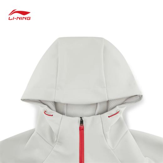 李宁男子反光加绒保暖防泼水软壳外套AFDW387 商品图2