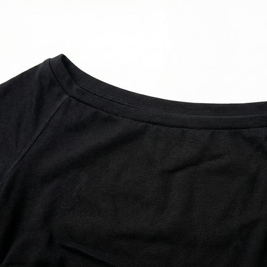 谜底针织衫短袖2026春季新品一字领腰部褶量百搭上衣女261MZ0344 商品图3