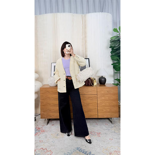 知己相逢 土耳其BOSSA高腰阔腿牛仔裤 梨型福音裤型 一米八大长腿既视感 商品图2