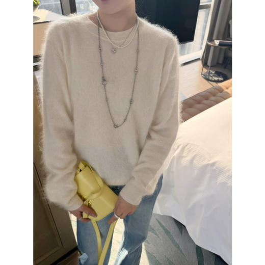 2602112    圆领 纯羊绒拉毛 针织衫 商品图9