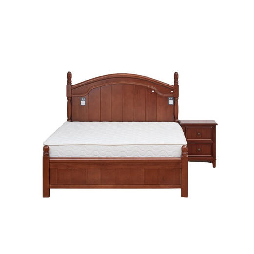 【家具】实木床榉木现代简约家用卧室床可收纳 N波士顿 商品图3