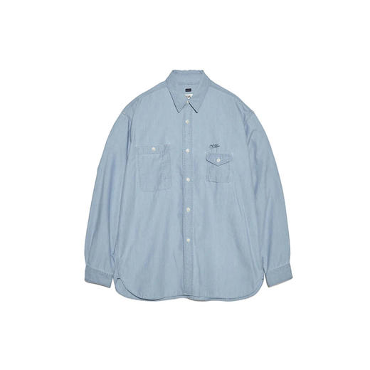 nanamica Regular Collar Chambray Shirt 速干埋耐磨斜纹布衬衫 商品图4