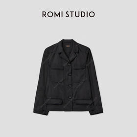 ROMI STUDIO“美式复古”多口袋立体剪裁中古工装夹克RWCAWU4767