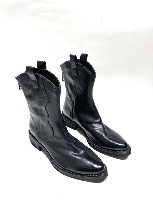 芮凯诗【进口水洗牛皮】Y12-2套脚西部靴子 商品图3