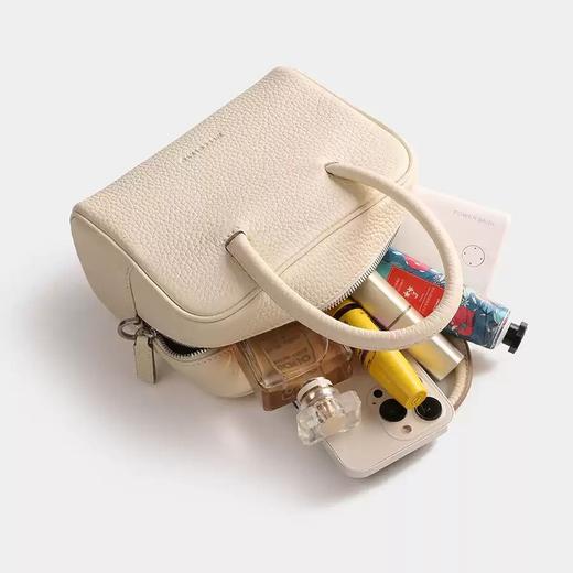 Mescolato 意大利进口togo牛皮手工保龄球包斜挎小包女 商品图2