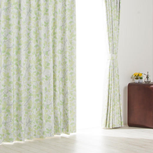  现代简约全屋定做尺寸新款卧室定制窗帘橄榄叶 商品图2