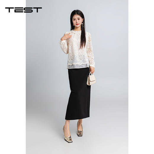 春上新新中式立领蕾丝精致刺绣气质小衫1261033 商品图1