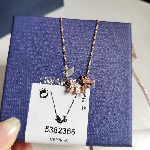 F020521美感十足blingbling的闪立体小蝴蝶项链 商品图1