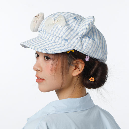 格纹小猫八角帽鸭舌帽-纪念日百货门店同款169146187 商品图1