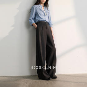 【小个子西装裤】三彩2026春季新款通勤气质高腰西装裤长裤窄版M