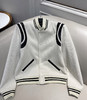 YSL圣*兰男女款羊毛条纹棒球服夹克020501 商品缩略图4