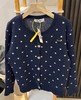F020544日系松弛感单穿内搭波点针织开衫 商品缩略图1